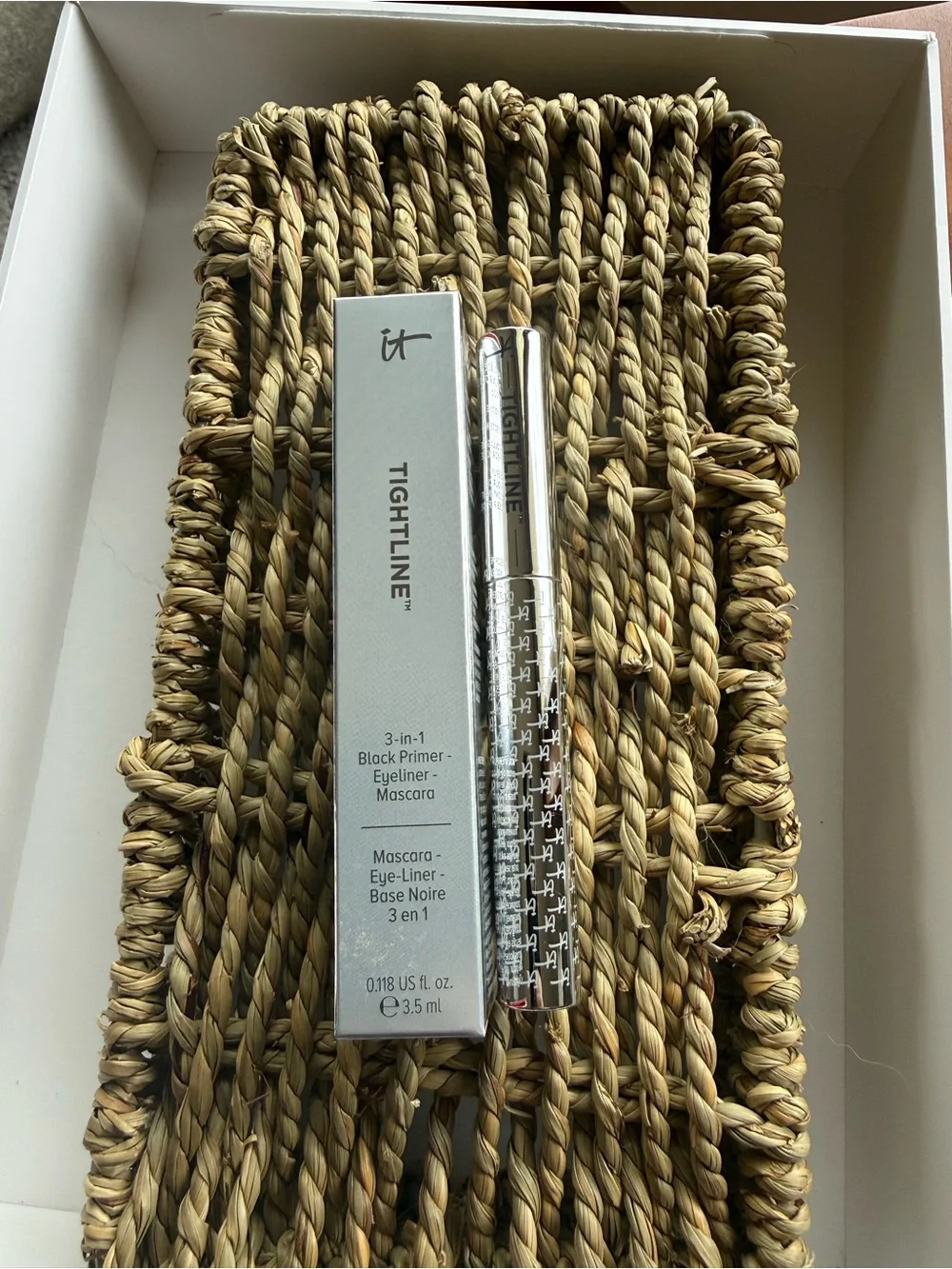 IT Cosmetics Tightline 3-in-1 Black Mascara Primer Eyeliner Full Size New